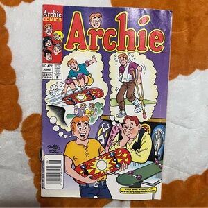 Archie #472 June 1998 Skateboarding Cover Vintage Comic Stan Goldberg Art